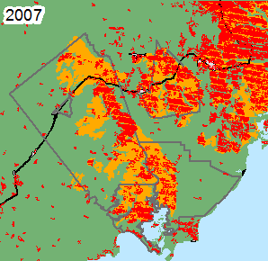 2007 Burnt Extent