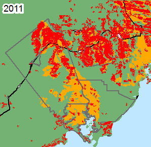 2011 Burnt Extent