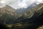 View Down Val Bregaglia from Kuhn, Maloja, Switzerland