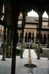 Alhambra - Patio Leones Through Columns, Granada, Spain