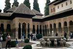 Alhambra - Patio Leones - Many People, Granada, Spain