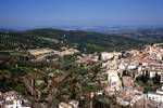 Looking Down on Town & Olive Groves from Tower, Cazorla, Spain