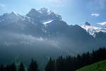 Loooking Across - Mist on Mountain, Adelboden, Switzerland
