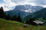 Chalet, Mountains, Scharmtanne, Switzerland