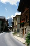Street in Wiler, Lotschental, Switzerland