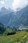 Kippel - Church & Mountains, Lotschental, Switzerland