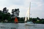 Yacht on River, Near Oulton Broad, England