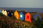 Coloured Bathing Huts, South Wold, England