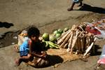 Hellville Market - Boy & Fruit, Nosy Be, Madagascar