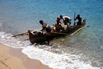 Canoe Coming Ashore, Nosy Komba, Madagascar