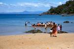 Beach, Pirogue, People, Nosy Komba, Madagascar