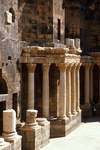 Amphitheatre - Columns on Stage, Bosra, Syria