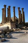 Columns at Temple of Diana, Jerash, Jordan