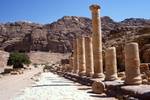 Colonnaded Street - Looking to Tombs, Petra, Jordan