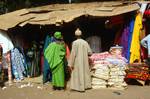 Banjul, Gambia, Market - Cloth Stall
