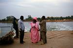 River Casomance, Senegal, People on Ferry