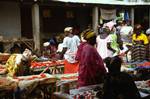 Sedhiou, Senegal, Food Stalls & People