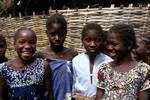 Smiling Girls, Mandingo Village, Senegal