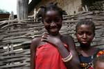 Mandingo Village, Senegal, 2 Smiling Girls