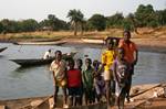 Sedhiou, Senegal, Ferry - Boys in Boat