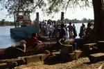 McCarthy Island, Georgetown, Gambia, People Coming Off Ferry