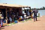 A Village, Gambia, Stalls at Ferry