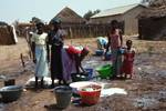 A Village, Gambia, Women Washing Clothes