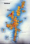 Map of Shetland, , Scotland