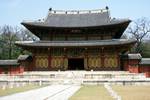 Changduk Palace - Pavilion & Old Man, Seoul, Korea