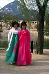 Kyongbuk Palace - 2 Ladies From Family Group, Seoul, Korea