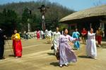 Old Ladies, Staues, Couple, Korean Folk Village, Korea