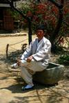 Man Seated, Korean Folk Village, Korea