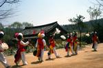 Dancers Walking, Korean Folk Village, Korea