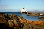 Ferry Columba in harbour, Colonsay, Scotland