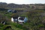 Maggie Thomson's Guest House from Old Road, Colonsay, Scotland