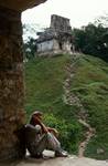 Sun Temple + Eric, Palenque Site, Mexico