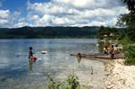 Woman & Canoe, Lake Peten-Itza, Guatemala
