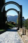 Exterior Arches, Front of Building, Meritxell, Andorra