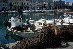 Harbour, Nets, Boats, Ciudadella, Minorca, Spain