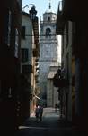 Narrow Street & Church, Bellagio, Italy