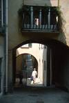 Street, Arches, Varenna, Italy