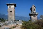 Tombs, Pillar & Sarcophagus, Xanthos, Turkey