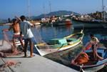 Colourful Boats & Fishermen, Kas, Turkey