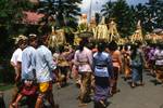 Bangli - Procession with Offerings, Bali, Indonesia