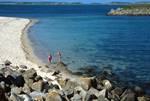 2 Children at Pelistry Bay, St.Mary's, Scilly
