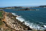 Rocky Coast, Looking to Hugh Town, St.Mary's, Scilly