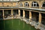 Looking Down into Roman Baths, Bath, England