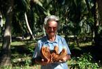 Anna & Coconut Husk, La Digue, Seychelles