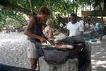 Boy at Barbecue, Curieuse, Seychelles