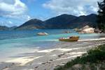 Sandy Bay & Yellow Boat, Anse Boudin, Seychelles